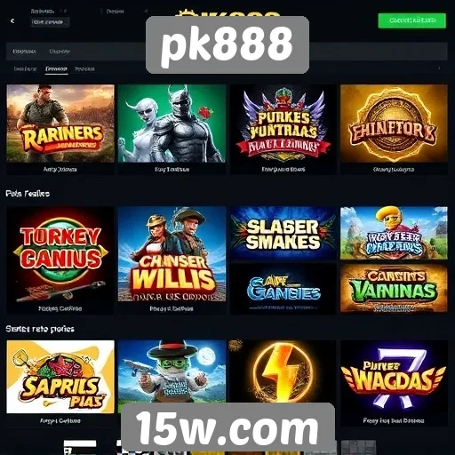 Opções de jogos oferecidas por pk888